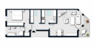 Wunderschöne Dachgeschosswohnung mit sonnigem Balkon und eigenem Tiefgaragenstellplatz - Grundriss DG
